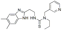 Thiourea, n-[2-(5,6-dimethyl-1h-benzimidazol-2-yl)ethyl]-n-propyl-n-(3-pyridinylmethyl)- (9ci) Structure,606091-52-5Structure