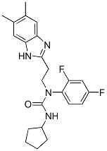 (9CI)-n-環(huán)戊基-n-(2,4-二氟苯基)-n-[2-(5,6-二甲基-1H-苯并咪唑-2-基)乙基]-脲結(jié)構(gòu)式_606091-58-1結(jié)構(gòu)式