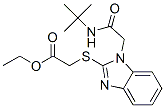 (9ci)-[[1-[2-[(1,1-二甲基乙基)氨基]-2-氧代乙基]-1H-苯并咪唑-2-基]硫代]-乙酸乙酯結(jié)構(gòu)式_606091-65-0結(jié)構(gòu)式