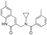 (9ci)-n-環(huán)丙基-n-[(1,2-二氫-6-甲基-2-氧代-3-喹啉)甲基]-3-甲基-苯甲酰胺結(jié)構式_606095-15-2結(jié)構式