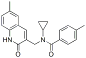 (9ci)-n-環(huán)丙基-n-[(1,2-二氫-6-甲基-2-氧代-3-喹啉)甲基]-4-甲基-苯甲酰胺結(jié)構(gòu)式_606095-17-4結(jié)構(gòu)式