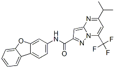 (9ci)-n-二苯并呋喃-3-基-5-(1-甲基乙基)-7-(三氟甲基)-吡唑并[1,5-a]嘧啶-2-羧酰胺結構式_606096-59-7結構式