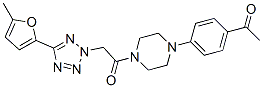 Piperazine, 1-(4-acetylphenyl)-4-[[5-(5-methyl-2-furanyl)-2h-tetrazol-2-yl]acetyl]-(9ci) Structure,606097-25-0Structure