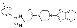 Piperazine, 1-(2-benzothiazolyl)-4-[[5-(5-methyl-2-furanyl)-2h-tetrazol-2-yl]acetyl]-(9ci) Structure,606097-26-1Structure