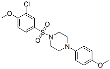 Piperazine, 1-[(3-chloro-4-methoxyphenyl)sulfonyl]-4-(4-methoxyphenyl)-(9ci) Structure,606097-83-0Structure