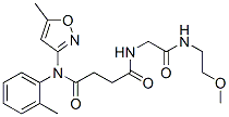 (9ci)-n-[2-[(2-甲氧基乙基)氨基]-2-氧代乙基]-n-(5-甲基-3-異噁唑基)-n-(2-甲基苯基)-丁烷二酰胺結(jié)構(gòu)式_606098-19-5結(jié)構(gòu)式