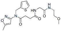 (9ci)-n-[2-[(2-甲氧基乙基)氨基]-2-氧代乙基]-n-(5-甲基-3-異噁唑基)-n-(2-噻吩甲基)-丁烷二酰胺結(jié)構(gòu)式_606098-22-0結(jié)構(gòu)式