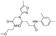 (9ci)-n-(2,4-二甲基苯基)-n-[2-[(2-甲氧基乙基)氨基]-2-氧代乙基]-n-(5-甲基-3-異噁唑基)-丁烷二酰胺結構式_606098-24-2結構式