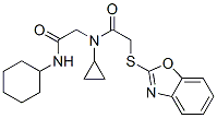 Acetamide, 2-(2-benzoxazolylthio)-n-[2-(cyclohexylamino)-2-oxoethyl]-n-cyclopropyl-(9ci) Structure,606098-44-6Structure