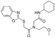 (9ci)-2-(2-苯并噁唑基硫代)-n-[2-(環(huán)己基氨基)-2-氧代乙基]-n-(2-甲氧基乙基)-乙酰胺結(jié)構(gòu)式_606098-45-7結(jié)構(gòu)式