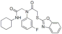 (9ci)-2-(2-苯并噁唑基硫代)-n-[2-(環(huán)己基氨基)-2-氧代乙基]-n-(3-氟苯基)-乙酰胺結構式_606098-46-8結構式