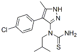 Thiourea, n-[4-(4-chlorophenyl)-5-methyl-1h-pyrazol-3-yl]-n-(2-methylpropyl)- (9ci) Structure,606102-07-2Structure