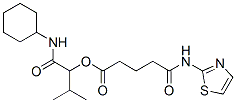 Pentanoic acid, 5-oxo-5-(2-thiazolylamino)-, 1-[(cyclohexylamino)carbonyl]-2-methylpropyl ester (9ci) Structure,606102-70-9Structure