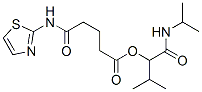 Pentanoic acid, 5-oxo-5-(2-thiazolylamino)-, 2-methyl-1-[[(1-methylethyl)amino]carbonyl]propyl ester (9ci) Structure,606102-74-3Structure