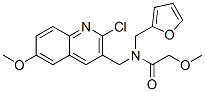 (9ci)-n-[(2-氯-6-甲氧基-3-喹啉)甲基]-n-(2-呋喃甲基)-2-甲氧基-乙酰胺結構式_606102-97-0結構式