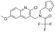 (9ci)-n-[(2-氯-6-甲氧基-3-喹啉)甲基]-2,2,2-三氟-n-(2-呋喃甲基)-乙酰胺結(jié)構(gòu)式_606103-01-9結(jié)構(gòu)式