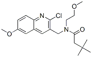 (9ci)-n-[(2-氯-6-甲氧基-3-喹啉)甲基]-n-(2-甲氧基乙基)-3,3-二甲基-丁酰胺結構式_606103-25-7結構式