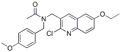 (9ci)-n-[(2-氯-6-乙氧基-3-喹啉)甲基]-n-[(4-甲氧基苯基)甲基]-乙酰胺結(jié)構(gòu)式_606103-50-8結(jié)構(gòu)式