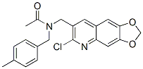 (9ci)-n-[(6-氯-1,3-二氧代[4,5-g]喹啉-7-基)甲基]-n-[(4-甲基苯基)甲基]-乙酰胺結(jié)構(gòu)式_606104-24-9結(jié)構(gòu)式