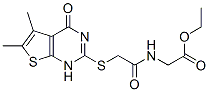 (9ci)-n-[[(1,4-二氫-5,6-二甲基-4-氧代噻吩并[2,3-d]嘧啶-2-基)硫代]乙?；鵠-甘氨酸乙酯結(jié)構(gòu)式_606107-57-7結(jié)構(gòu)式