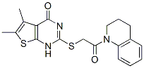 (9CI)-1-[[(1,4-二氫-5,6-二甲基-4-氧代噻吩并[2,3-d]嘧啶-2-基)硫代]乙?；鵠-1,2,3,4-四氫-喹啉結(jié)構(gòu)式_606107-72-6結(jié)構(gòu)式