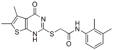 (9ci)-2-[(1,4-二氫-5,6-二甲基-4-氧代噻吩并[2,3-d]嘧啶-2-基)硫代]-n-(2,3-二甲基苯基)-乙酰胺結(jié)構(gòu)式_606107-78-2結(jié)構(gòu)式