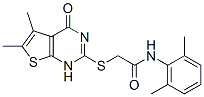 (9ci)-2-[(1,4-二氫-5,6-二甲基-4-氧代噻吩并[2,3-d]嘧啶-2-基)硫代]-n-(2,6-二甲基苯基)-乙酰胺結(jié)構(gòu)式_606107-82-8結(jié)構(gòu)式