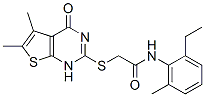 Acetamide, 2-[(1,4-dihydro-5,6-dimethyl-4-oxothieno[2,3-d]pyrimidin-2-yl)thio]-n-(2-ethyl-6-methylphenyl)-(9ci) Structure,606107-86-2Structure