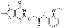 (9ci)-2-[(1,4-二氫-5,6-二甲基-4-氧代噻吩并[2,3-d]嘧啶-2-基)硫代]-n-(2-乙氧基苯基)-乙酰胺結(jié)構(gòu)式_606107-94-2結(jié)構(gòu)式