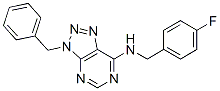 3H-1,2,3-triazolo[4,5-d]pyrimidin-7-amine, n-[(4-fluorophenyl)methyl]-3-(phenylmethyl)-(9ci) Structure,606108-14-9Structure