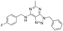 (9ci)-n-[(4-氟苯基)甲基]-5-甲基-3-(苯基甲基)-3H-1,2,3-噻唑并[4,5-d]嘧啶-7-胺結(jié)構(gòu)式_606108-19-4結(jié)構(gòu)式