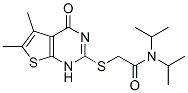 (9ci)-2-[(1,4-二氫-5,6-二甲基-4-氧代噻吩并[2,3-d]嘧啶-2-基)硫代]-N,N-雙(1-甲基乙基)-乙酰胺結構式_606108-50-3結構式