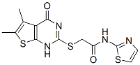 (9ci)-2-[(1,4-二氫-5,6-二甲基-4-氧代噻吩并[2,3-d]嘧啶-2-基)硫代]-n-2-噻唑-乙酰胺結(jié)構(gòu)式_606108-60-5結(jié)構(gòu)式