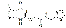 (9ci)-2-[(1,4-二氫-5,6-二甲基-4-氧代噻吩并[2,3-d]嘧啶-2-基)硫代]-n-(2-噻吩甲基)-乙酰胺結構式_606108-66-1結構式