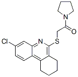 Pyrrolidine, 1-[[(3-chloro-7,8,9,10-tetrahydro-6-phenanthridinyl)thio]acetyl]-(9ci) Structure,606108-77-4Structure