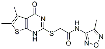 (9ci)-2-[(1,4-二氫-5,6-二甲基-4-氧代噻吩并[2,3-d]嘧啶-2-基)硫代]-n-(4-甲基-1,2,5-噁二唑-3-基)-乙酰胺結(jié)構(gòu)式_606108-82-1結(jié)構(gòu)式