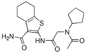 (9ci)-2-[[(乙?；h(huán)戊基氨基)乙?；鵠氨基]-4,5,6,7-四氫-苯并[b]噻吩-3-羧酰胺結(jié)構(gòu)式_606108-94-5結(jié)構(gòu)式