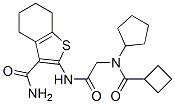 (9ci)-2-[[[(環(huán)丁基羰基)環(huán)戊基氨基]乙?；鵠氨基]-4,5,6,7-四氫-苯并[b]噻吩-3-羧酰胺結構式_606109-57-3結構式