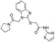 (9ci)-2-[[1-[2-氧代-2-(1-吡咯烷)乙基]-1H-苯并咪唑-2-基]硫代]-n-2-噻唑-乙酰胺結(jié)構(gòu)式_606109-74-4結(jié)構(gòu)式