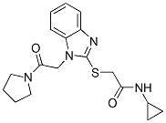 (9ci)-n-環(huán)丙基-2-[[1-[2-氧代-2-(1-吡咯烷)乙基]-1H-苯并咪唑-2-基]硫代]-乙酰胺結(jié)構(gòu)式_606109-76-6結(jié)構(gòu)式