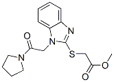 (9ci)-[[1-[2-氧代-2-(1-吡咯烷)乙基]-1H-苯并咪唑-2-基]硫代]-乙酸甲酯結(jié)構(gòu)式_606109-78-8結(jié)構(gòu)式