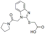 Acetic acid, [[1-[2-oxo-2-(1-pyrrolidinyl)ethyl]-1h-benzimidazol-2-yl]thio]-(9ci) Structure,606109-80-2Structure