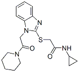 (9ci)-n-環(huán)丙基-2-[[1-[2-氧代-2-(1-哌啶基)乙基]-1H-苯并咪唑-2-基]硫代]-乙酰胺結(jié)構(gòu)式_606109-92-6結(jié)構(gòu)式