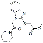 (9ci)-[[1-[2-氧代-2-(1-哌啶基)乙基]-1H-苯并咪唑-2-基]硫代]-乙酸甲酯結構式_606109-96-0結構式