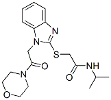 (9ci)-n-(1-甲基乙基)-2-[[1-[2-(4-嗎啉)-2-氧代乙基]-1H-苯并咪唑-2-基]硫代]-乙酰胺結(jié)構(gòu)式_606110-71-8結(jié)構(gòu)式