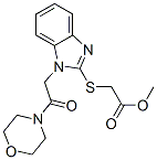 Acetic acid, [[1-[2-(4-morpholinyl)-2-oxoethyl]-1h-benzimidazol-2-yl]thio]-, methyl ester (9ci) Structure,606110-73-0Structure