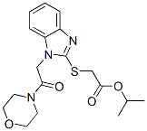 Acetic acid, [[1-[2-(4-morpholinyl)-2-oxoethyl]-1h-benzimidazol-2-yl]thio]-, 1-methylethyl ester (9ci) Structure,606110-77-4Structure