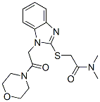 (9ci)-N,N-二甲基-2-[[1-[2-(4-嗎啉)-2-氧代乙基]-1H-苯并咪唑-2-基]硫代]-乙酰胺結(jié)構(gòu)式_606110-86-5結(jié)構(gòu)式