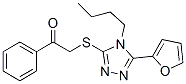 Ethanone, 2-[[4-butyl-5-(2-furanyl)-4h-1,2,4-triazol-3-yl]thio]-1-phenyl-(9ci) Structure,606111-31-3Structure