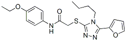 (9ci)-2-[[4-丁基-5-(2-呋喃)-4H-1,2,4-噻唑-3-基]硫代]-n-(4-乙氧基苯基)-乙酰胺結構式_606111-33-5結構式